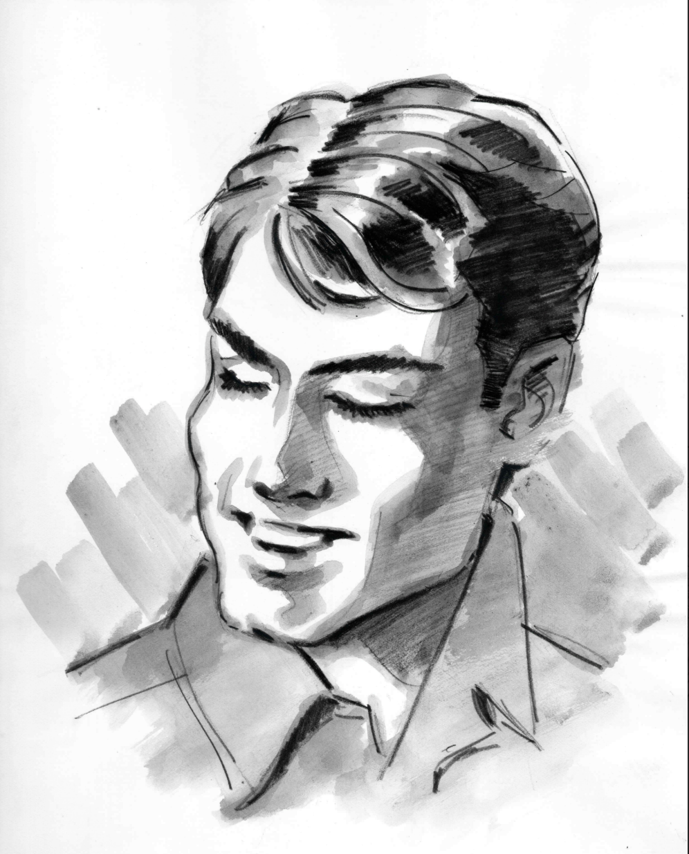 Figures 5-1, 5-2, 5-3, 5-4, 5-5 and 5-6. Collection of drawing exercises produced by Jaty Silva in class to demonstrate drawing techniques. Reproduction courtesy of Raquel Lopes, a former student of Jaty Silva in the 1980s.